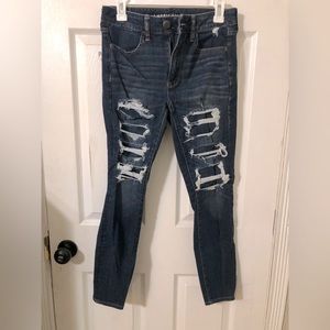 American Eagle 360 next level stretch hi rise jegging size 6, short